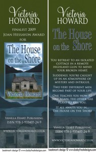 THE HOUSE ON THE SHORE bookmark design