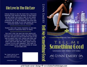 TELL ME SOMETHING GOOD book cover design