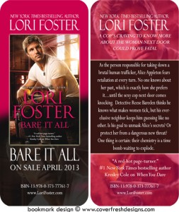 Bare It All bookmark design