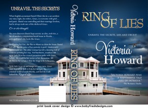 Ring of Lies book cover design