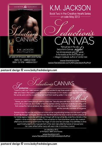 Seduction's Canvas postcard design